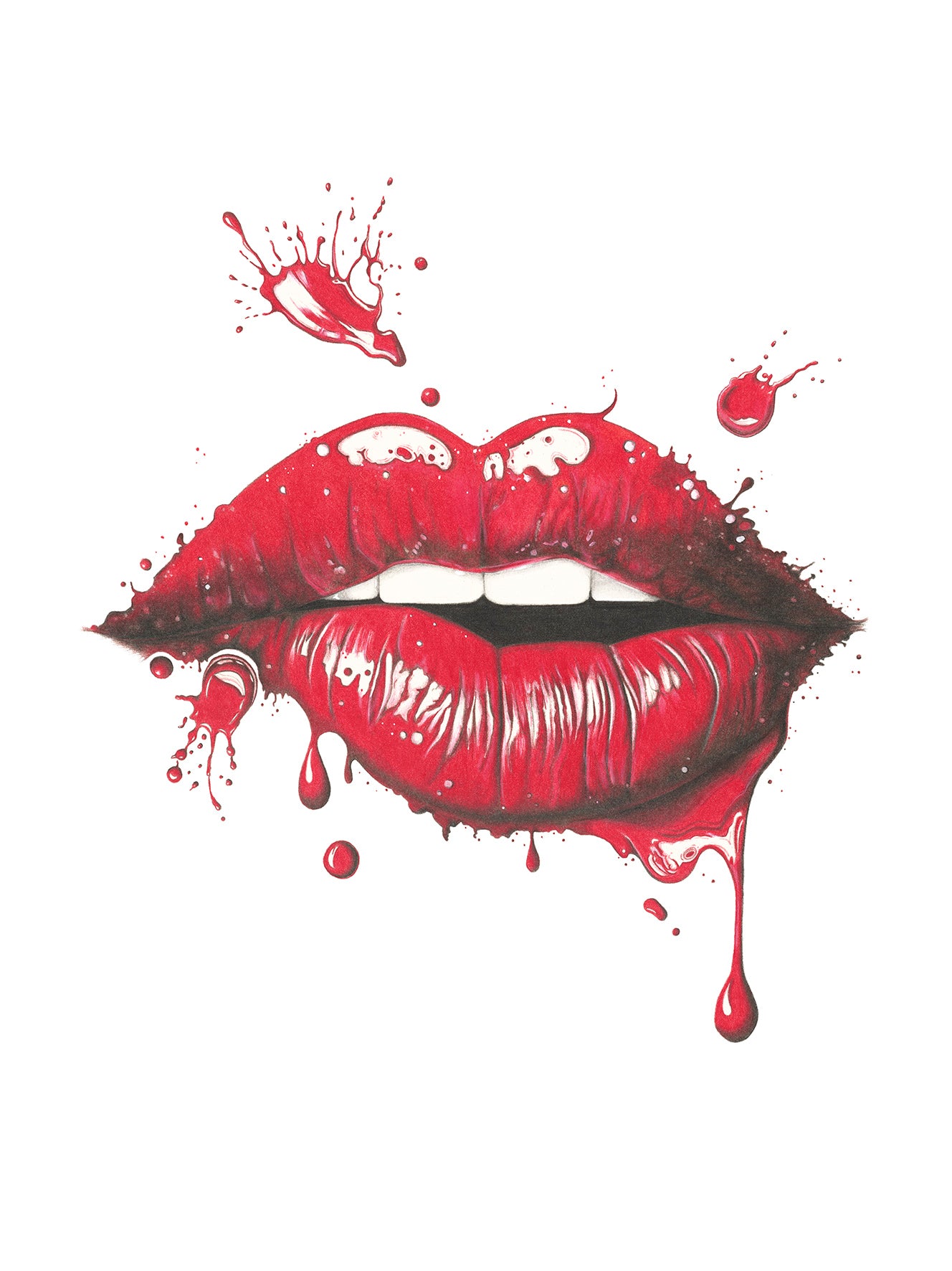 Lip art print